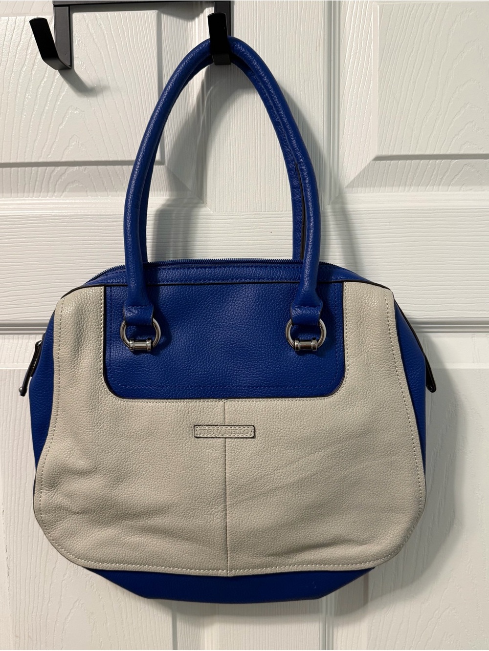 Blue and Cream Two-Tone Women's Tote Bag